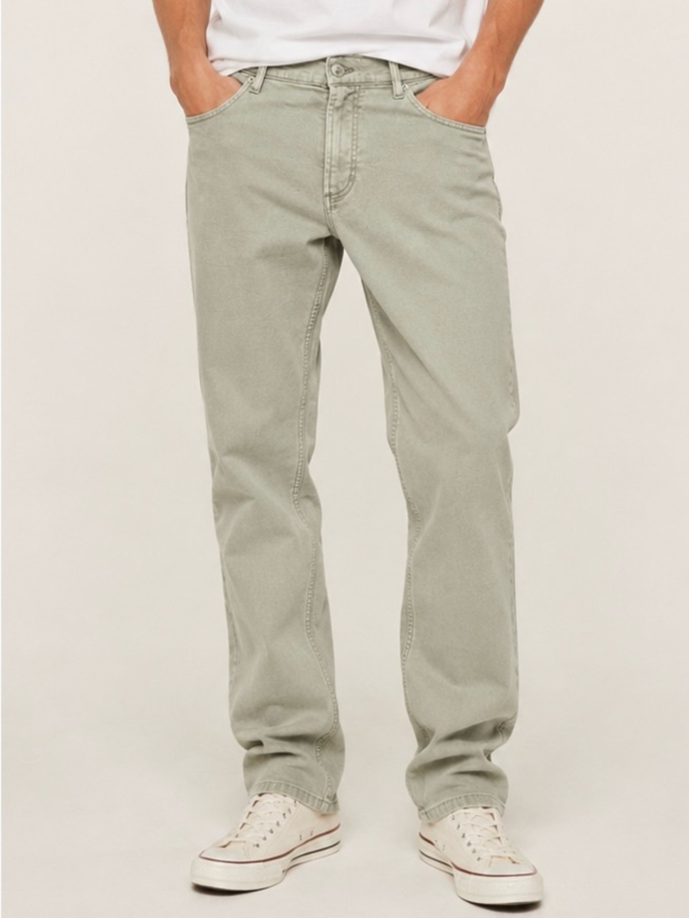 Faherty Sage Green Stretch Straight Leg Jeans Men’s 38x30 Casual